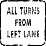 All Turns - Left Lane