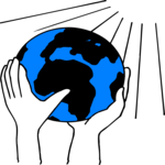 World in Hands 1 Clip Art