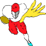 Football Player 02 Clip Art