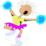 Cheerleader 06 Clip Art