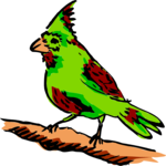 Bird Perched 5 Clip Art