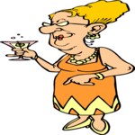 Woman Drinking 4 Clip Art