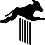 Dog Leaping Clip Art