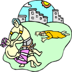 Moses Kills Slave Master Clip Art