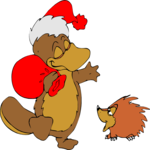 Santa - Platypus & Hedgehog