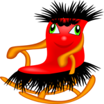 Rocking Chair with Face