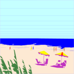 Beach Scene 2 Clip Art