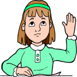 Raising Hand 2 Clip Art