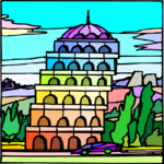 Building - Rainbow Clip Art