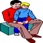 Father & Son 3 Clip Art