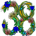 Flowery 38 Clip Art