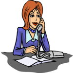 Talking on Phone 17 Clip Art