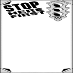Stop Here First Frame Clip Art