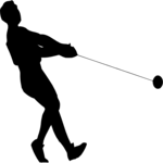 T & F - Hammer Throw 1 Clip Art