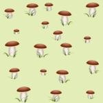 Mushrooms Background Clip Art
