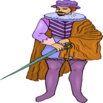 Man with Sword 09 Clip Art