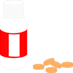 Pills - Bottle 2 Clip Art