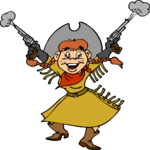 Cowgirl 11 Clip Art