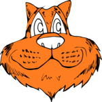 Tiger Face 1 Clip Art