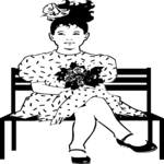 Flower Girl 1 Clip Art