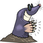 Mole Applauding Clip Art