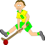 Field Hockey 01 Clip Art