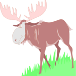 Moose Walking Clip Art