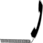 Telephone Receiver Border 2 Clip Art