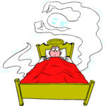 In Bed - Haunted 2 Clip Art