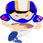 Football Player 37 Clip Art