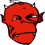 Devil Face 6 Clip Art