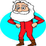 Santa - Skinny 1 Clip Art