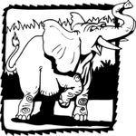 Elephant - Happy 2 Clip Art