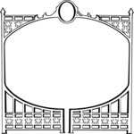 Iron Gate Frame Clip Art