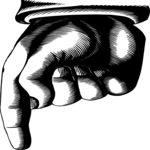 Finger Pointing 027 Clip Art