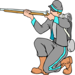 Soldier - Grey 09 Clip Art