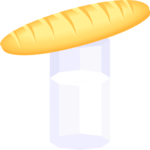 Milk & Bread Loaf Clip Art