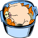 Chicken - Baked 1 Clip Art