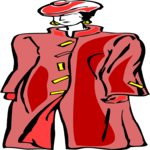 Woman in Coat 09 Clip Art