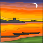 Sunset 21 Clip Art