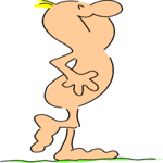 Naked Guy Walking 6 Clip Art