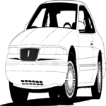 Lincoln Mark VIII 1 Clip Art