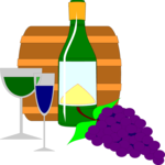 Wine & Glasses 4 Clip Art