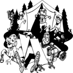 Camping Cartoon Clip Art