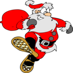 Santa with Snowshoes