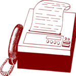 FAX Machine 33 Clip Art