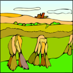 Hay Field 1 Clip Art