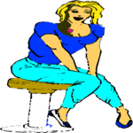 Woman Sitting 20 Clip Art