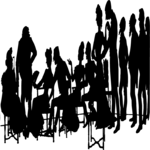 Silhouettes, Party Clip Art
