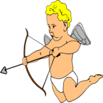 Cupid with Bow 2 Clip Art